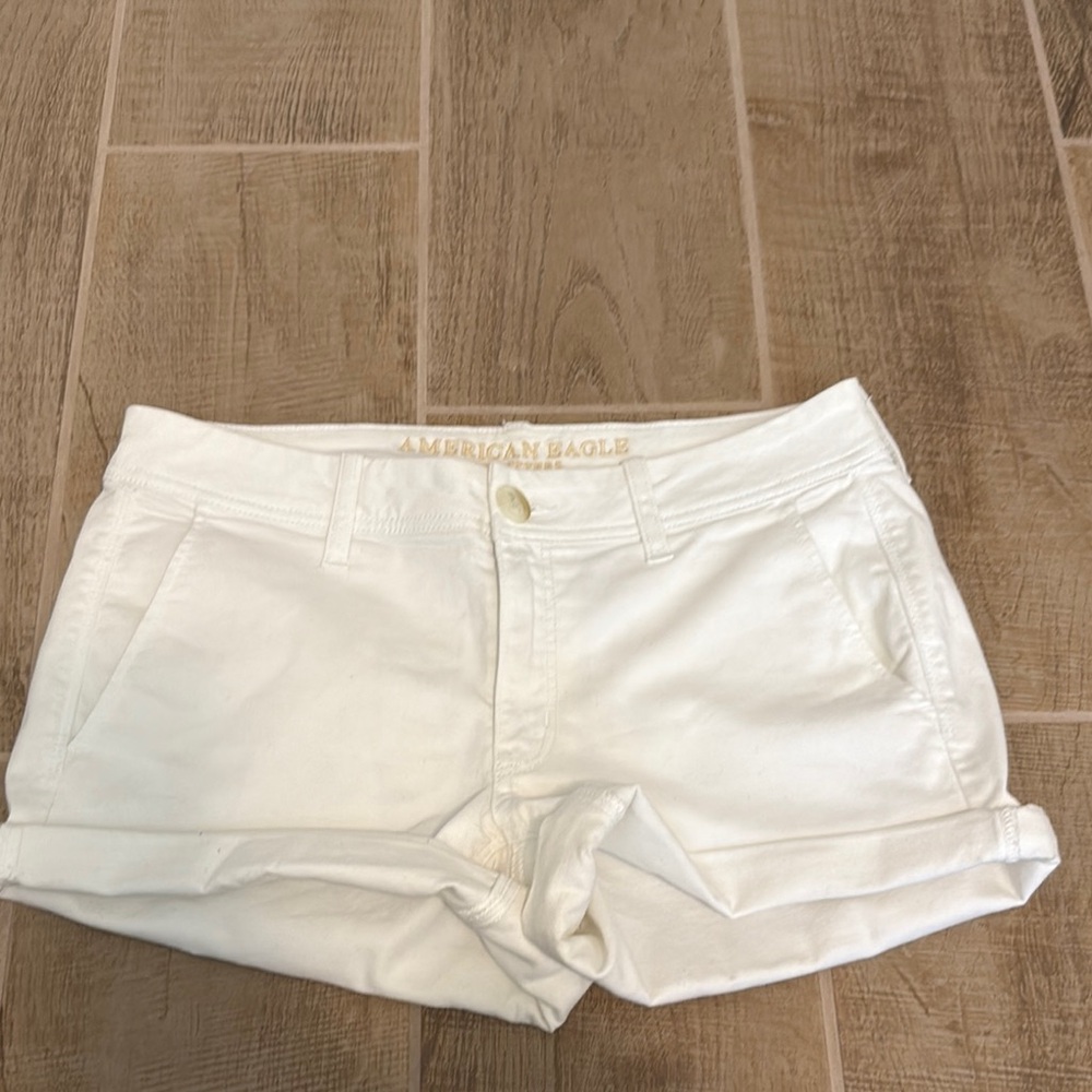 American Eagle Outfitters Women's Crisp White Jean Shorts